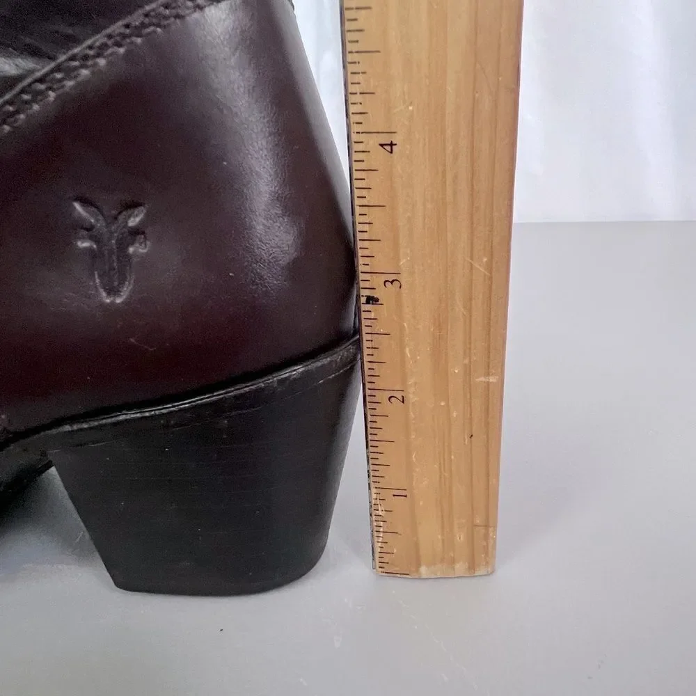 Frye womens Brown Leather Knee-High Boots size 6.5